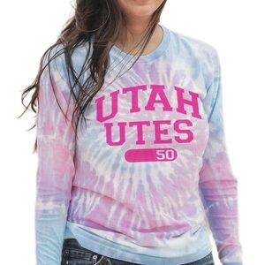 Blue 84 Women's NCAA Officially Licensed Long Sleeve T-Shirt Tie Dye